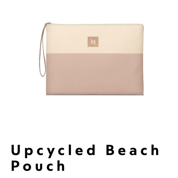 NIB Nespresso Upcycled Beach Pouch - Picture 1 of 4